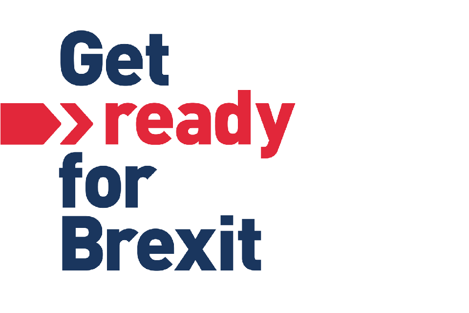 Get Ready for Brexit word mark signage